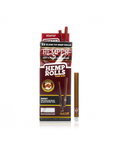 2pk King Size Rolls with Glass Tips - Hemp Paper - Sweet