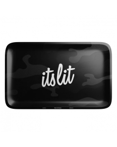 HEMPER It's Lit Black Camouflage Rolling Tray - Medium