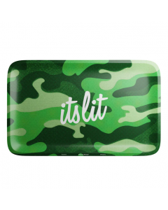 HEMPER It's Lit Light Green Camo Rolling Tray - Medium