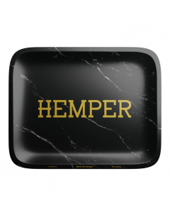 HEMPER Luxe Black Marble Rolling Tray - Small