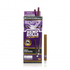 2pk King Size Rolls with Glass Tips- Hemp Paper - Grape