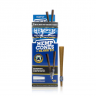 2pk King Size Cones with Glass Tips - Hemp Paper - Blueberry