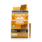 1 1/4 4pk Hemp Cones with Glass Tips - Hemp Paper - Mango