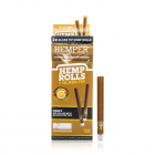 2pk King Size Rolls with Glass Tips - Hemp Paper - Honey