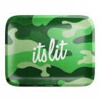 HEMPER It's Lit Light Green Camo Rolling Tray - Small