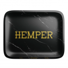 HEMPER Luxe Black Marble Rolling Tray - Small